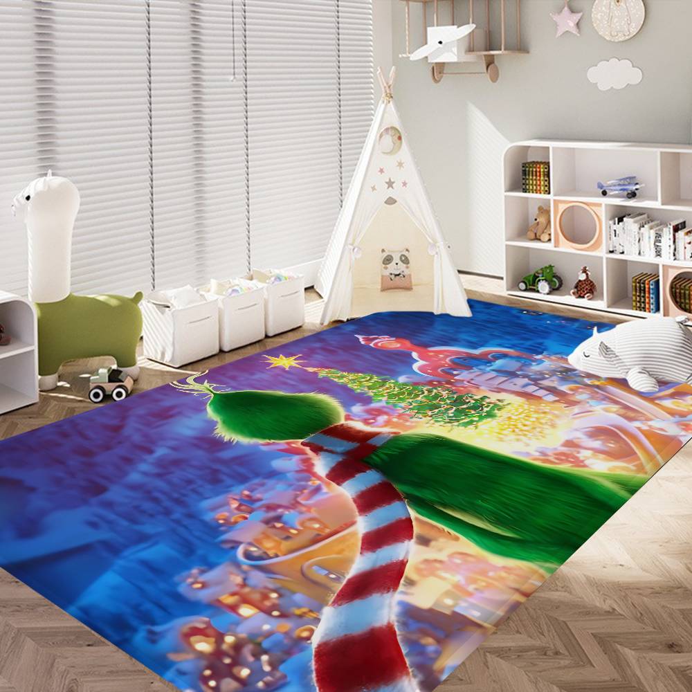 Cartoon THE G-GRINCHS Entrance Door Mat Washable Non-Slip Living Room Sofa Chairs Area Mat Kitchen Welcome Doormat