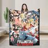 Fullmetal alchemist  Super Soft Blankets  Girls Boys Plush Bedding Throws Pattern Couch Chair Flannel Bedspread Sofa Bed Cover