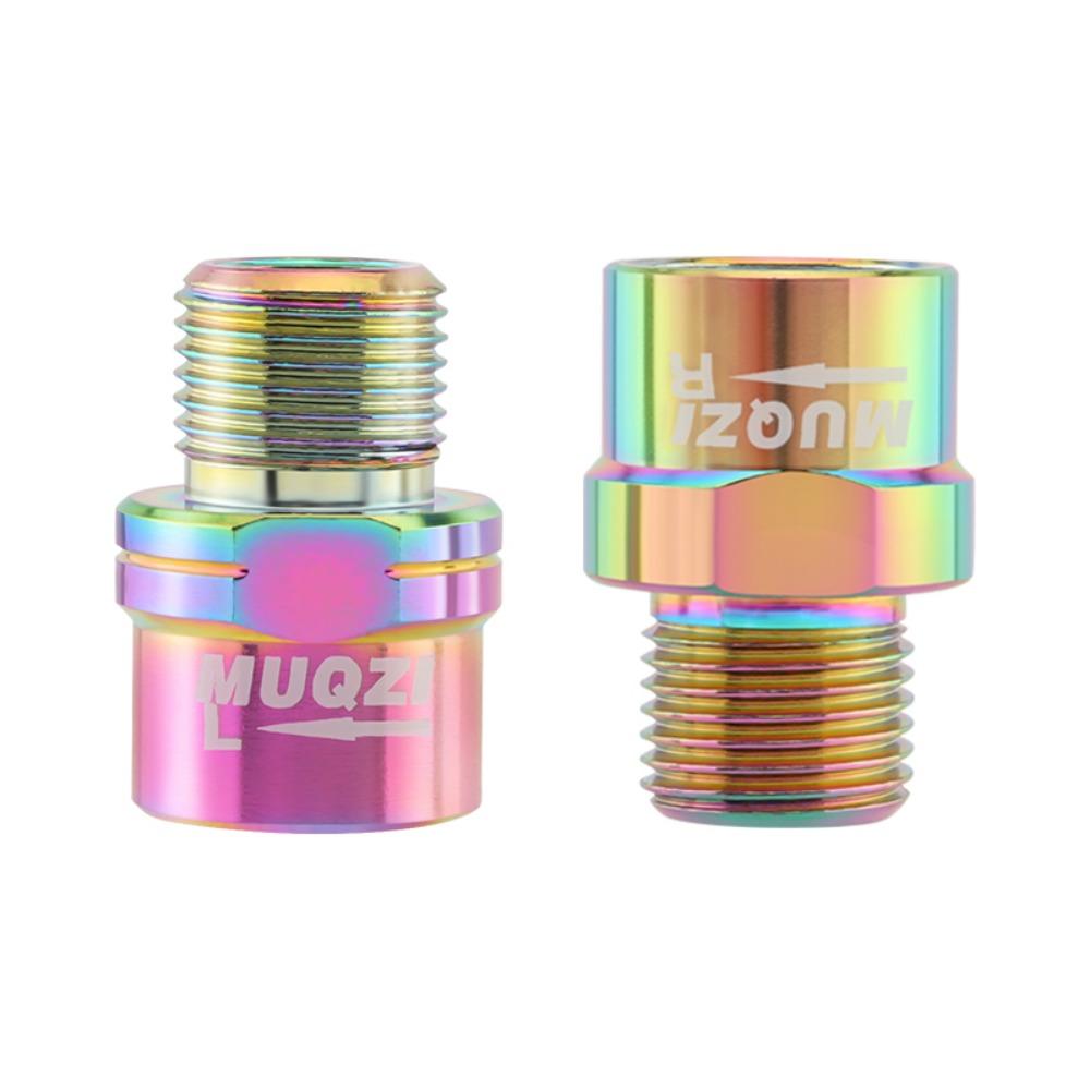1 Pair Alloy Pedal Extender 9/16 Wear Resistant Bike Pedal Axle Extenders Stable 16MM Bike Pedals Adapters Bolt Road Bicycle