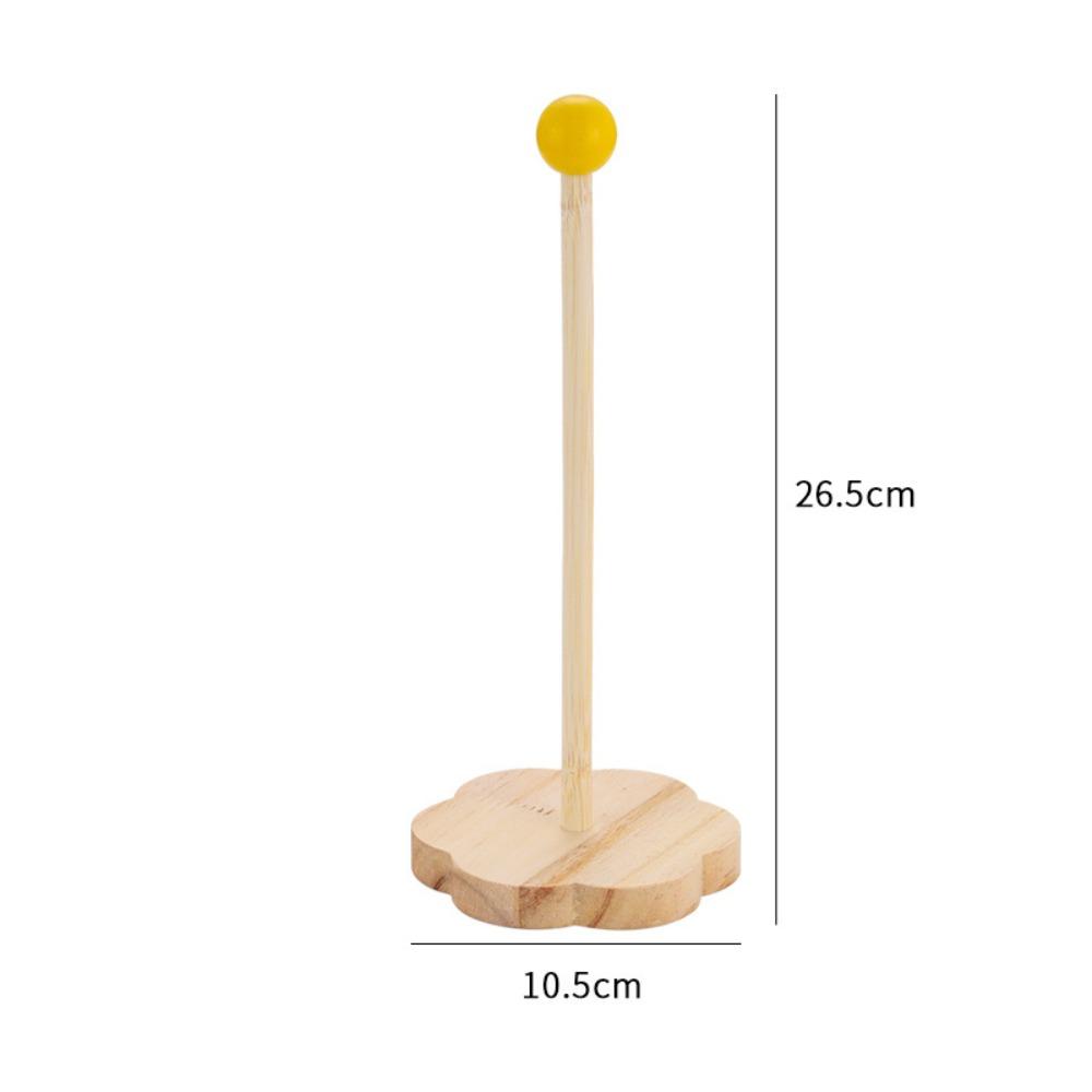 Дофаминовый держатель для петель для волос Деревянная подставка для демонстрации зажимов для волос Прочная стойка для хранения резинок для волос
