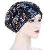 Multicolor Printed Women's Turban Hat Muslim Turban Ladies Wrapped Under The Turban Chemical Cap