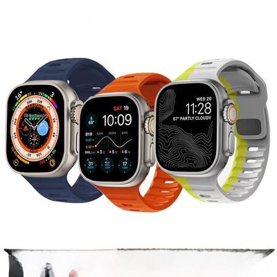 Силиконовые ремешки для Apple Watch - Одноцветные, Серия Ultra в наличии