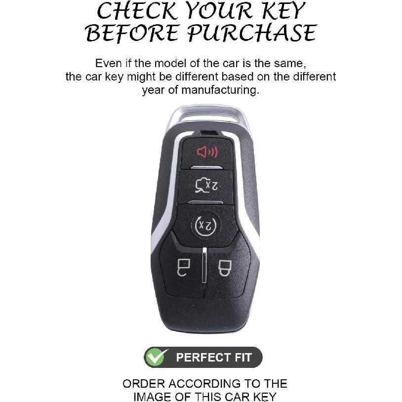 Крышка брелока для Ford, совместимая с Explorer Edge Mustang Fusion Titanium Lincoln MKZ MKC MKX, 5 кнопок, мягкий чехол для брелока из ТПУ, защитная оболочка