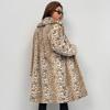 European and American new fashion imitation fur coat temperament fluffy coat plush medium and long women's thickened coat