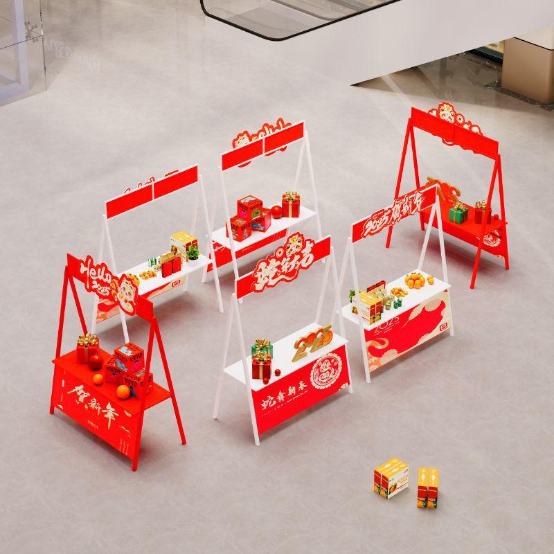 Wrought Iron Foldable Outdoor Market Stall Display Stand