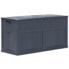 Garden Storage Box 320 L Black