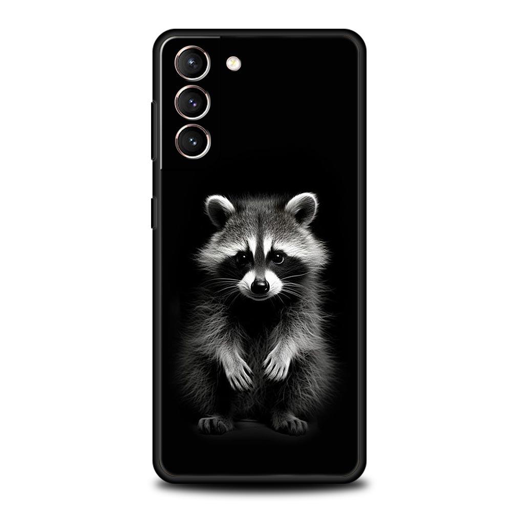 Чехол для телефона енот для Samsung Galaxy S24 S23 S22 S20 Ultra S21 FE 5G S10 S9 Plus S10E S8 Мягкий силиконовый чехол