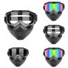 1 Piece Adjustable Motorcycle Goggles Dustproof Moto Glasses Breathable Full Face Protective Motorbike Dirt Bike Off-Road Mask