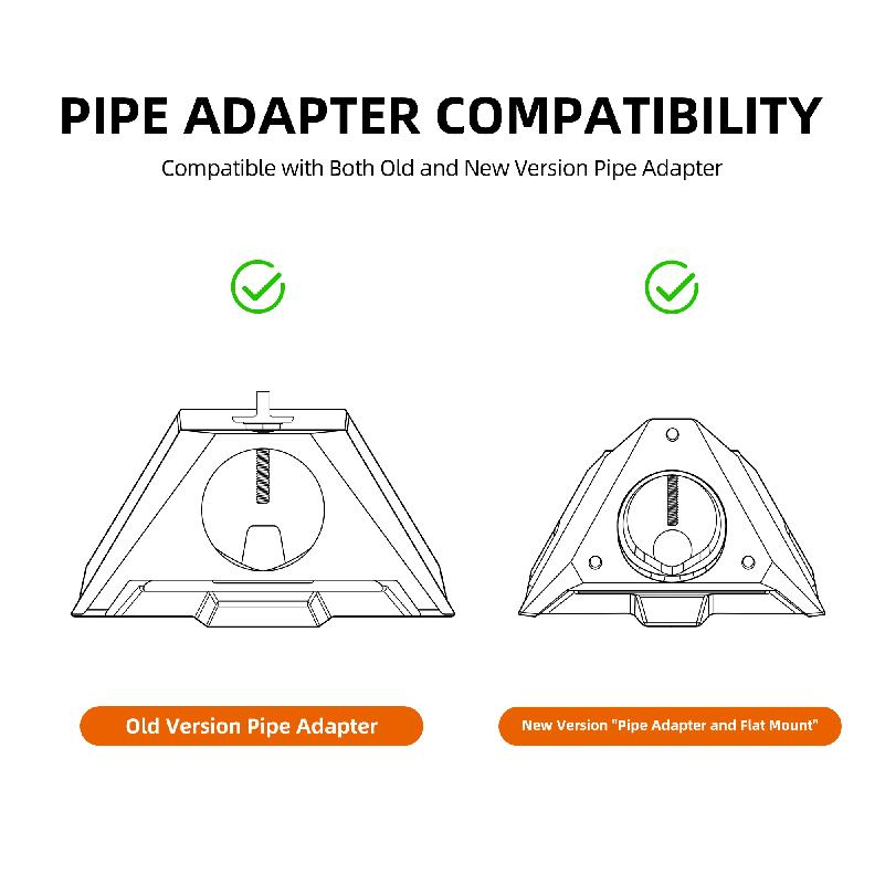 Starlink Mini Wall Mount Compatible with Original Pipe Adapter Adjustable Starlink Mini Wall Mounting Kit Accessories