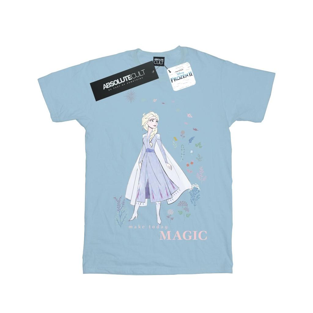 Disney Girls Frozen 2 Elsa Make Today Magic Cotton T-Shirt