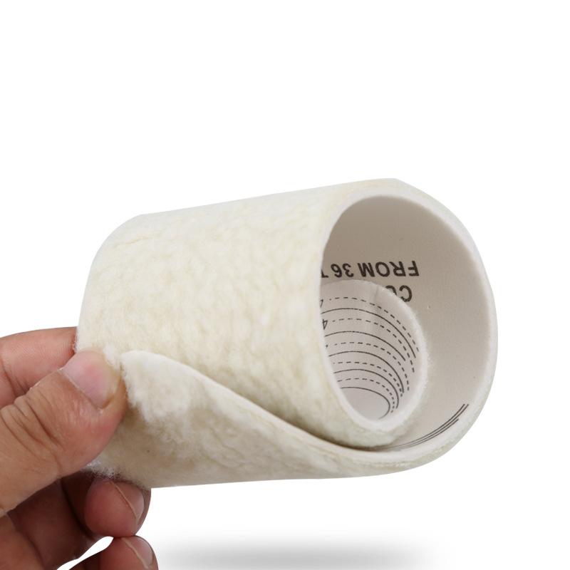 Детская, мужская и женская стелька, зимняя теплая мягкая шерстяная стелька для зимней обуви, размер 36-46, стелька из мягкого меха