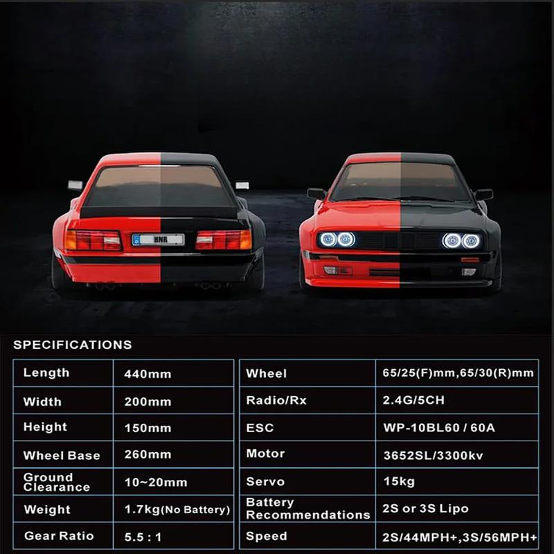 Simulation 1: 10HNR H9803 Werewolf 4WD RTR Brushless RC Electric 4WD Remote Control Model Car Road Race Drift Car Boy Gift Children Toy