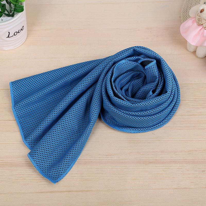 Полотенце со льдом Chilly Cool Towel Охлаждающее полотенце из микрофибры Мягкое дышащее охлаждающее полотенце для занятий спортом Йогой Тренажерным залом на открытом воздухе Полотенца для лица со льдом Тренажерный зал Плавание Бег