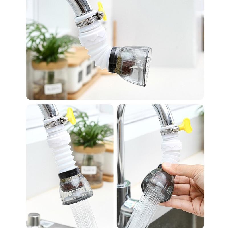 Durable 360 Degree Rotating Faucet Adapter Faucet Water Purifier Retractable Faucet Extender for Kitchen Bathroom Sink