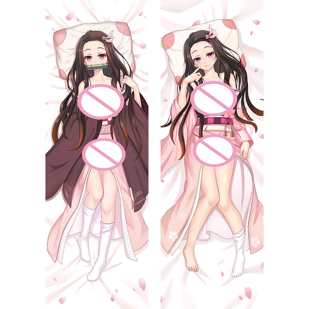 Kimetsu No Yaiba Kamado Nezuko Dakimakura аниме Otaku сексуальная обнимающая наволочка для тела Косплэй наволочка Постельное белье Декор