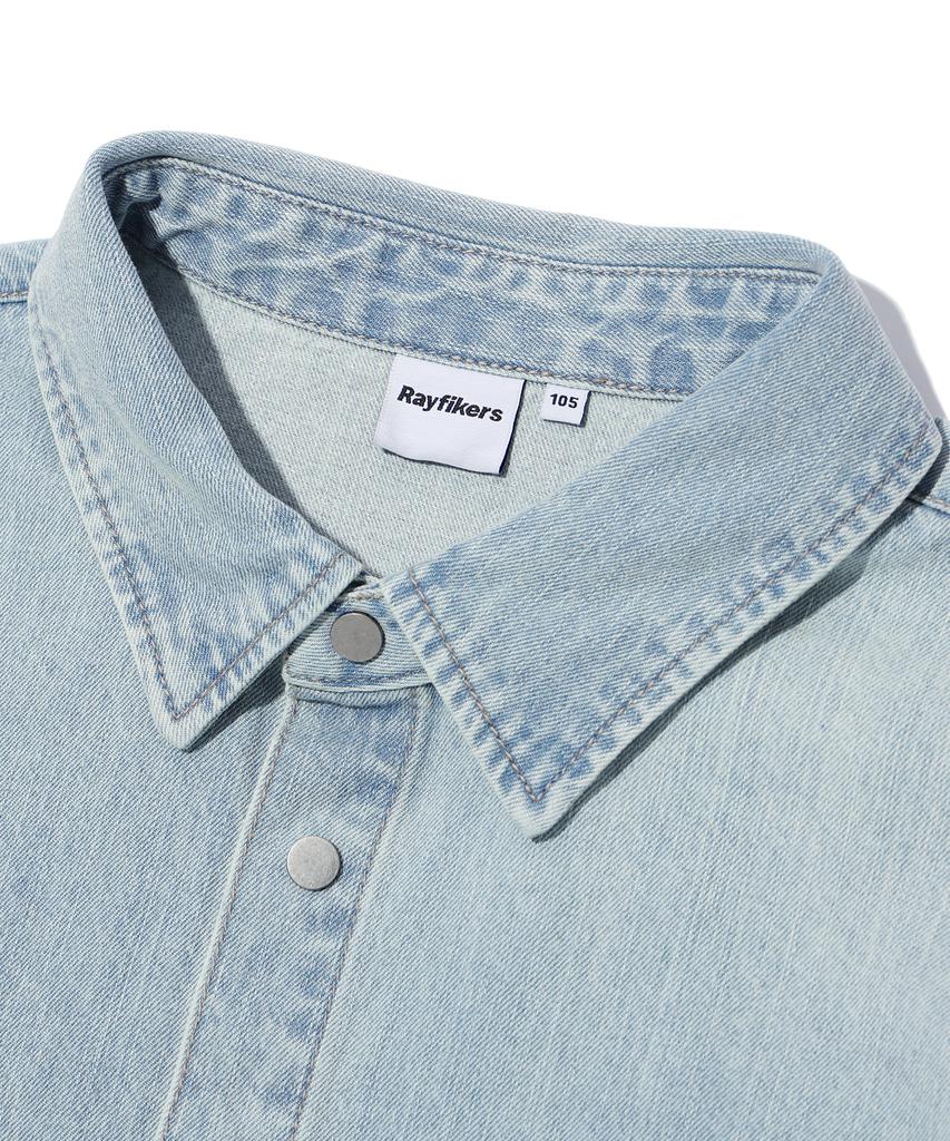 RAYFIKERS Logo Denim Shirt Light Indigo (Mp1Yu103-062)