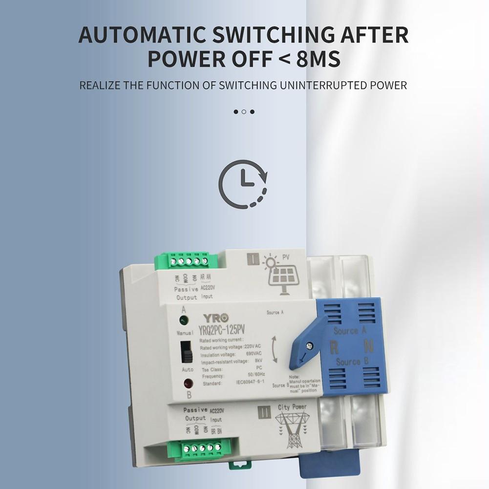 Генератор автоматического переключателя резервного переключателя 2P125A