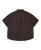 ONEILL Washed Linen-Like Short Sleeve Shirt_Dark Brown