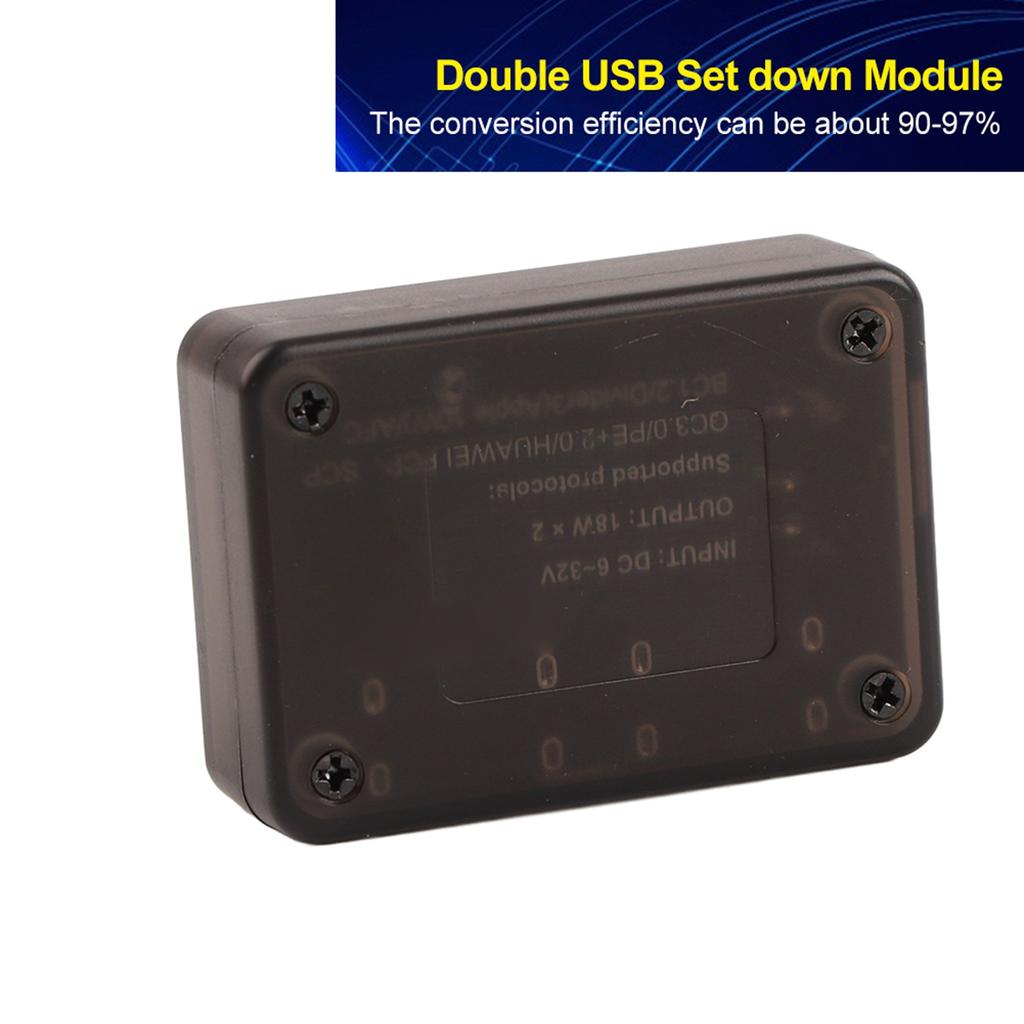12 В 24 В для QC3.0 DC?DC Set Down Двойной USB Модуль Быстрой Зарядки Понижающий