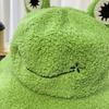 Зимняя панама из полиэстера с плюшем, рыбацкие шапки для женщин и мужчин, согревающие, милые мультяшные в стиле лягушки, модные аксессуары