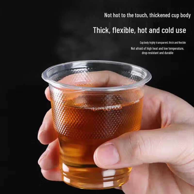 Fangcaodi 180ml Disposable Plastic Cups, 100-Pack