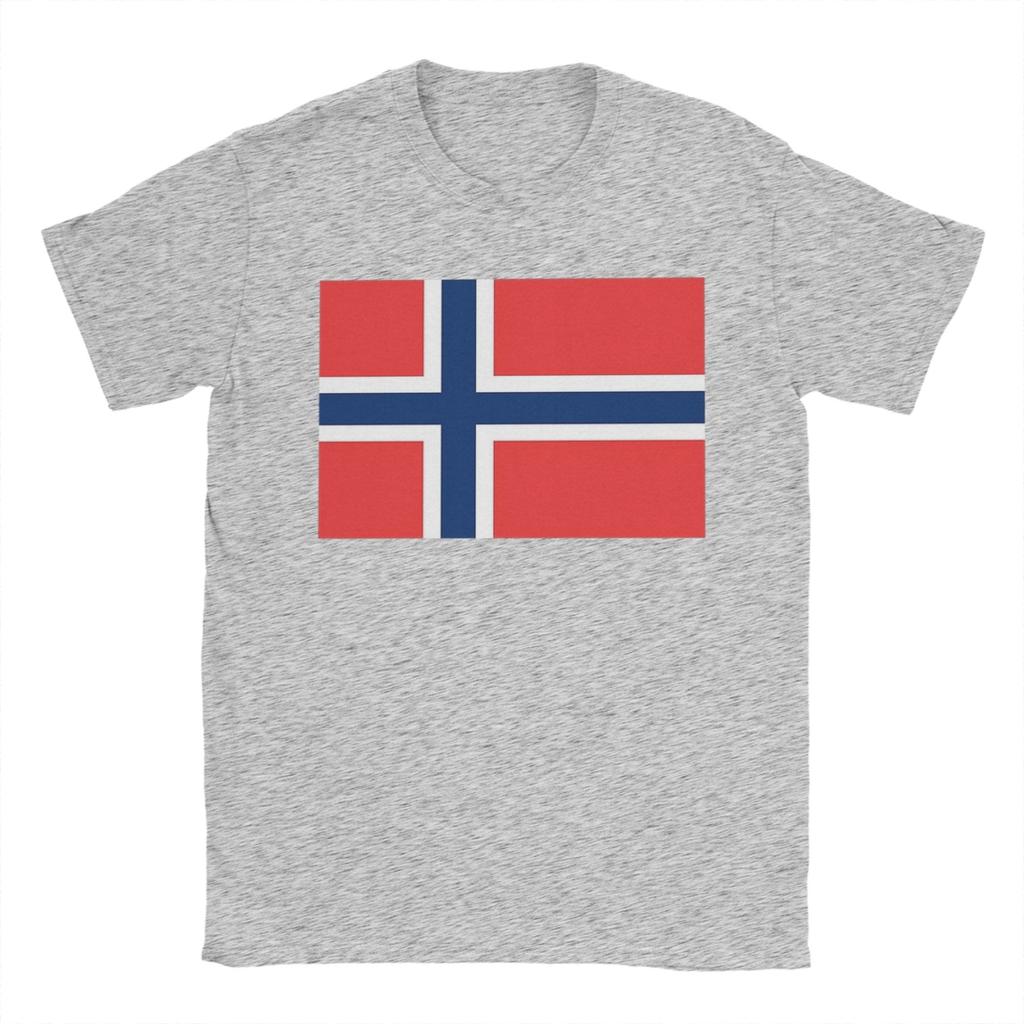 Norway flag Cotton TShirt For Unisex Beach Vintage TShirts ONeck Harajuku Tee Shirt Plus Size Custom DIY Tops