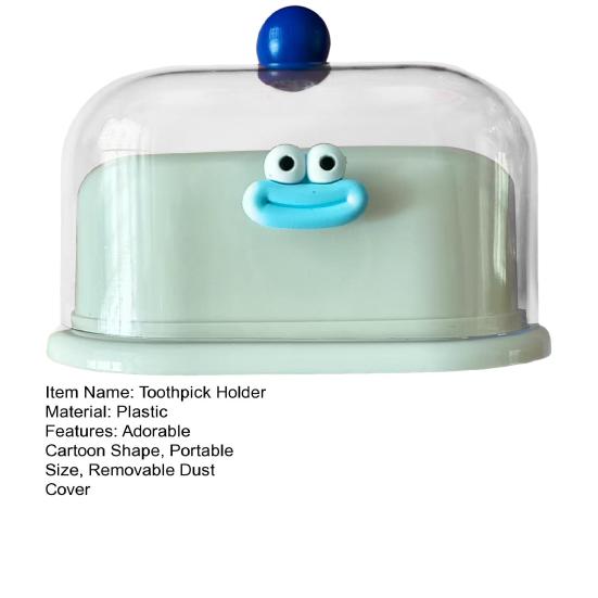 Мультяшная зубочистница со съемной пылезащитной крышкой, пластиковая зубочистка, стоматологическая