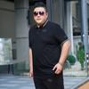 Fat Man Men's Plus Size Lapel Short-sleeved T-shirt Extra Large Business Casual POLO Shirt Half-sleeved T-shirt 7XL