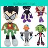 Adorable 10-inch Teen Titans Go Plush Toy Collection Featuring Robin Raven Cyborg
