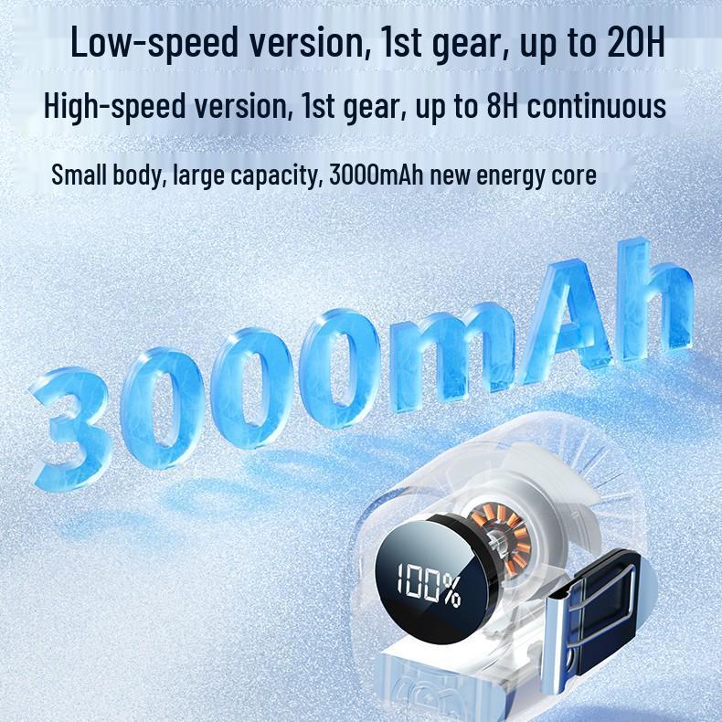 2026 USB Rechargeable Mini Clip-on Desktop Fan with Stand
