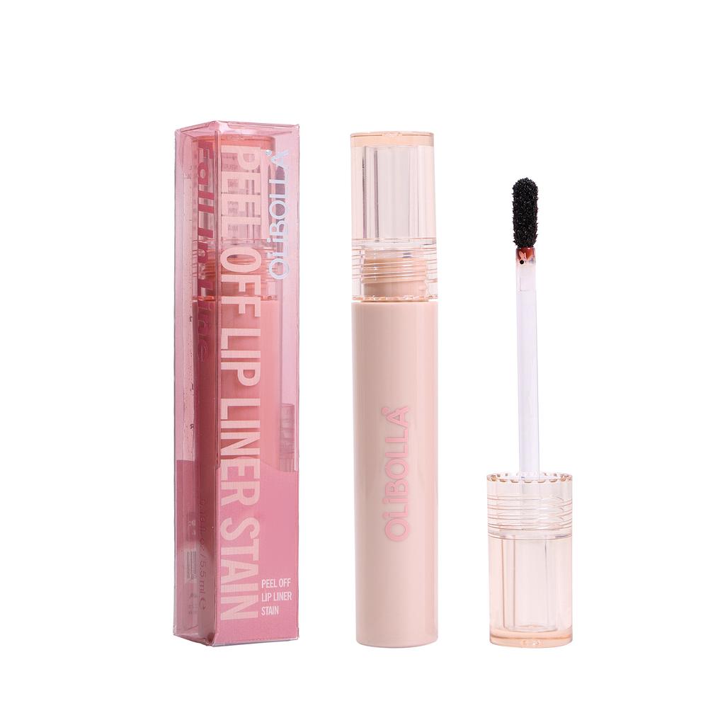 OLIBOLLA Peel Off Lip Liner Matte Long Lasting Waterproof Non-Fading Lipstick Peelable Lip Gloss less