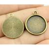 Fit Round 16mm Glass Cabochon Base Setting Tray Accessories Parts Men's Jewellery Bulk Original Cheapest Items