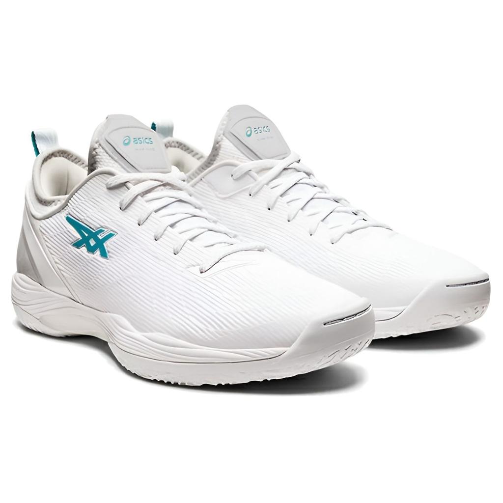 Asics Баскетбольные кроссовки Glide Nova FF 2 с круглым носком, на шнуровке, низкие, мужские, белые/синие 1061A038-105