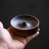 Incense Holder Solid Wood North American Black Walnut Stick Handmade Tea Ceremony Round Incense Burner Agarwood Tray Holder