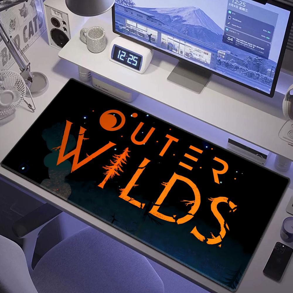 Коврик для мыши Аниме Клавиатурная панель Ноутбук Outer Wilds Солнечная система Настольный коврик Игровые аксессуары для ПК Натуральная резина HYBXAXC XXL Ковер
