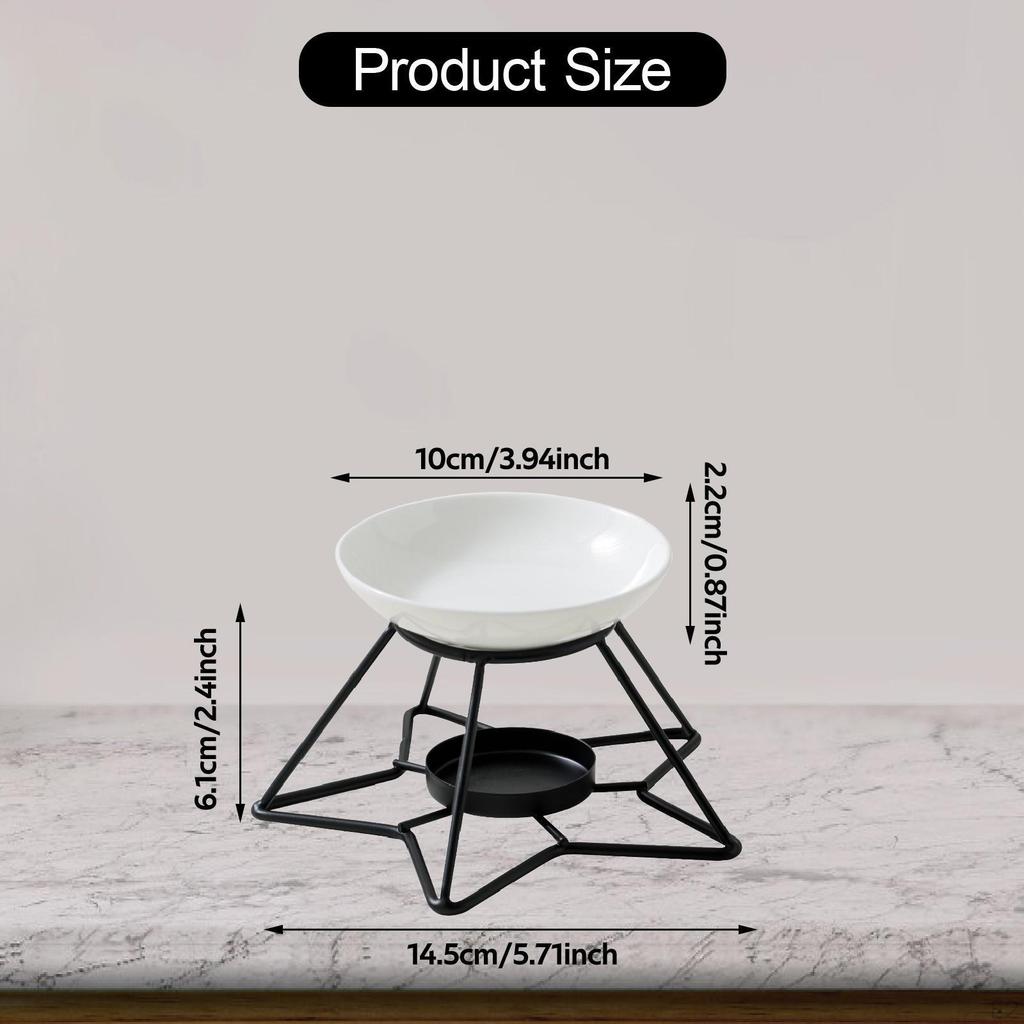 Аромалампа для эфирных масел, простая в использовании, подарок на день рождения, подставка для чайной свечи для медитации, настольная
