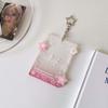 Transparent Star Student Card Cover With Keychain ID Card Holders  Idol Card
