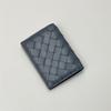 Handmade Woven Leather Wallet+folding Change Bag Card Holder Grid Sheepskin Business Fashion Card Holder Card Holder
