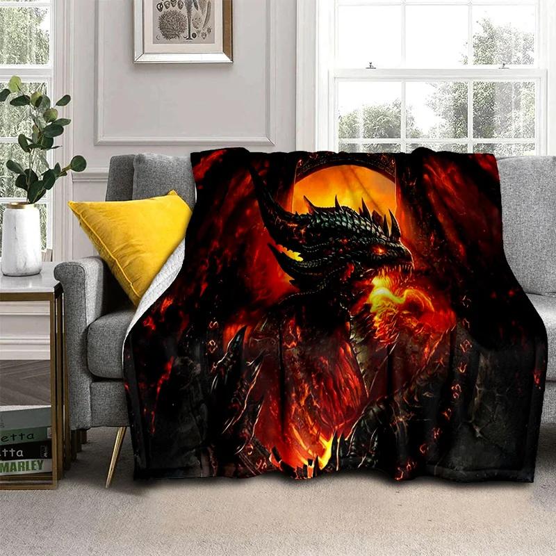 Классическое одеяло Diablo Game Gamer с героями мультфильмов, мягкое одеяло для дома, спальни, кровати, дивана, пикника, путешествия, офиса, детское одеяло