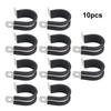 High Performance 10pcs Rubber Lined Hose Clamps Made of Stainless Steel