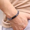 Double-Sided Embroidery Hand Rope Alloy Magnetic Clasp Ethnic Style Cotton Linen Bracelet Men Women Friendship Braslet