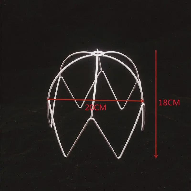 Рамка абажура из плетеной веревки своими руками: Круглая и квадратная железная фурнитура для настольных ламп