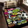 Rick Quotes Mashup Rug Office Carpet Non-Slip Mat, Chair Rug Floor Covering for Gaming, Bedroom, Living Room , Home Decor Christmas Gift