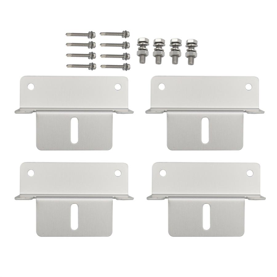 4Pcs Solar Panel Mounting Aluminum Bracket Mounts For RV Trailer Boat Roof Wall