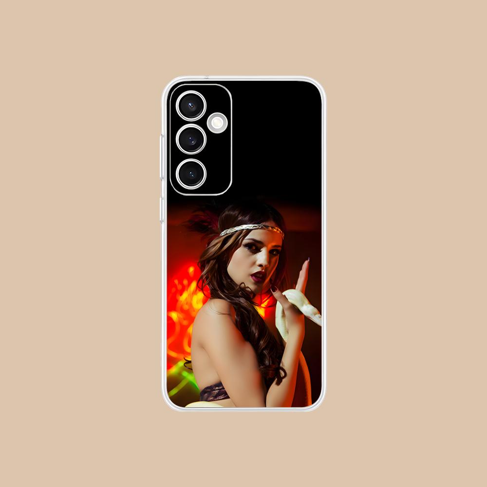 Fashion Eiza Gonzalez Clear Mobile Phone Case for Samsung Galaxy S25 S24 S23 S22 S21Plus FE Ultra Colorful Cover