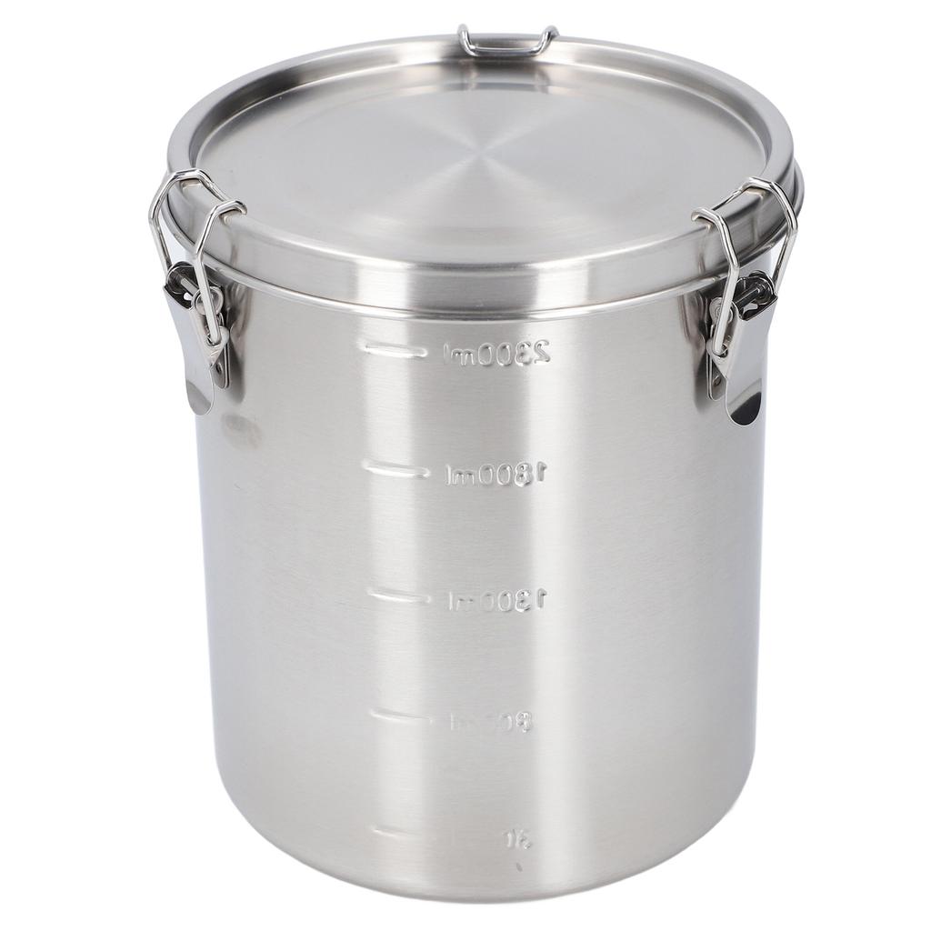 Airtight Pet Food Storage Container Stainless Steel Versatile Leakage Proof Cat Dog Food Holder Bin