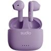 SUDIO A1 Wireless Earphones Open Ear Type iOS Android Compatible IPX4 Level Waterproof Design Scandinavian Design SDGs Sustainable Gift [] (Purple)