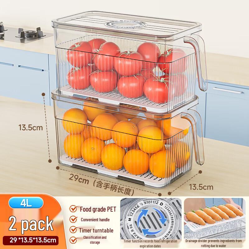 Jia Bang Shou Food-Grade Refrigerator Freezer Storage Box