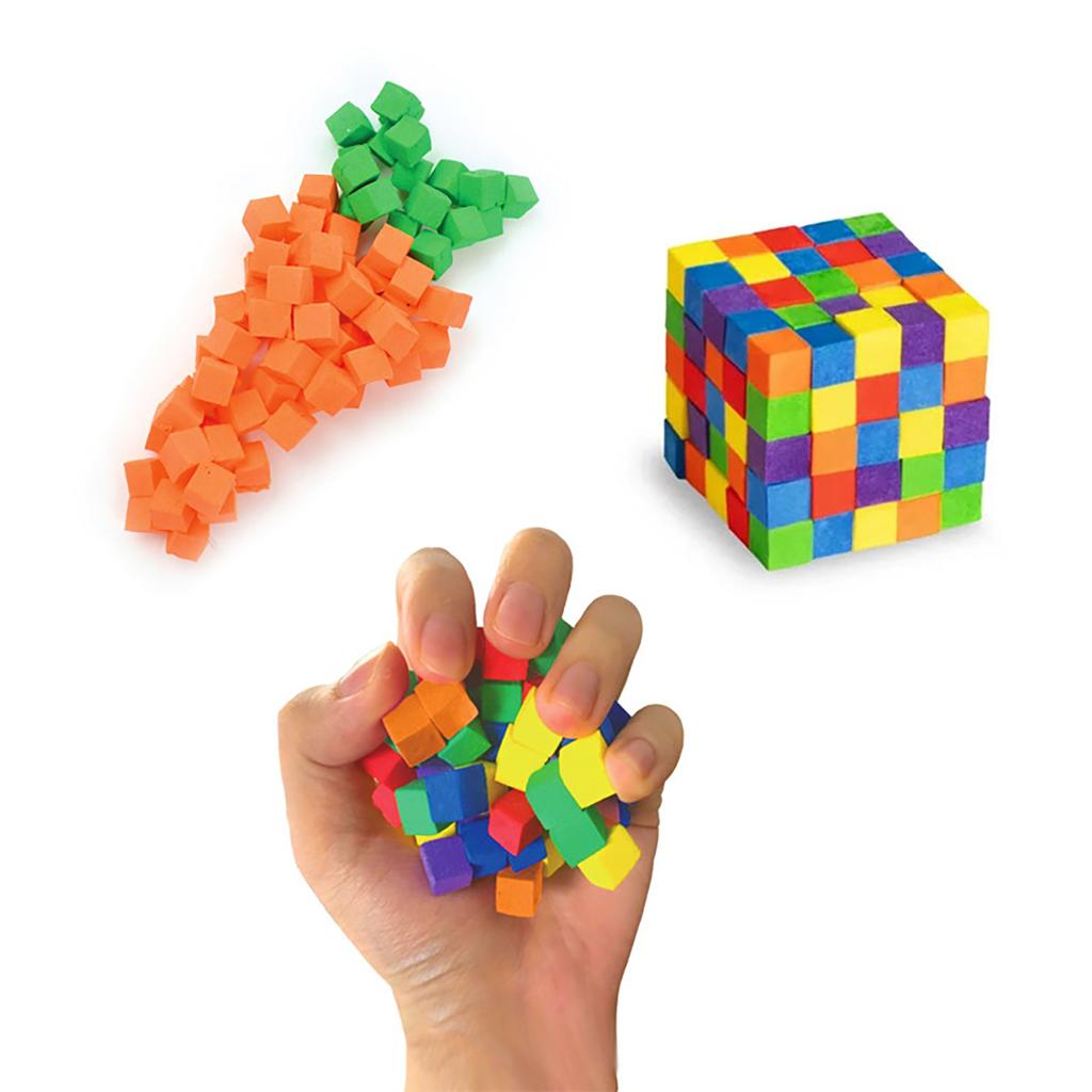 Наборы «Сделай сам» из головоломок и игрушек для снятия стресса, изготовленные из глиняных блоков, разноцветных кубиков и игрушек для снятия стресса