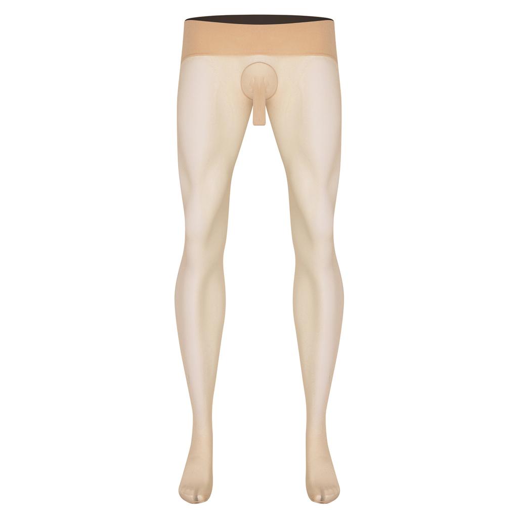 Мужские Ультратонкие Эластичные Колготки Чулки С Высокой Талией Бесшовные Прозрачные Леггинсы Одежда Для Сна